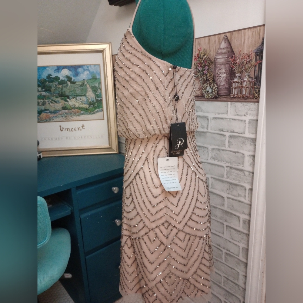 Adrianna Papell Beaded Dress